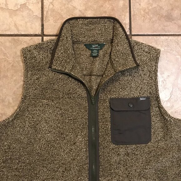 Men's Woolrich Sherpa Fleece Woodland Jacket Vest-Size: XL - Picture 9 of 11